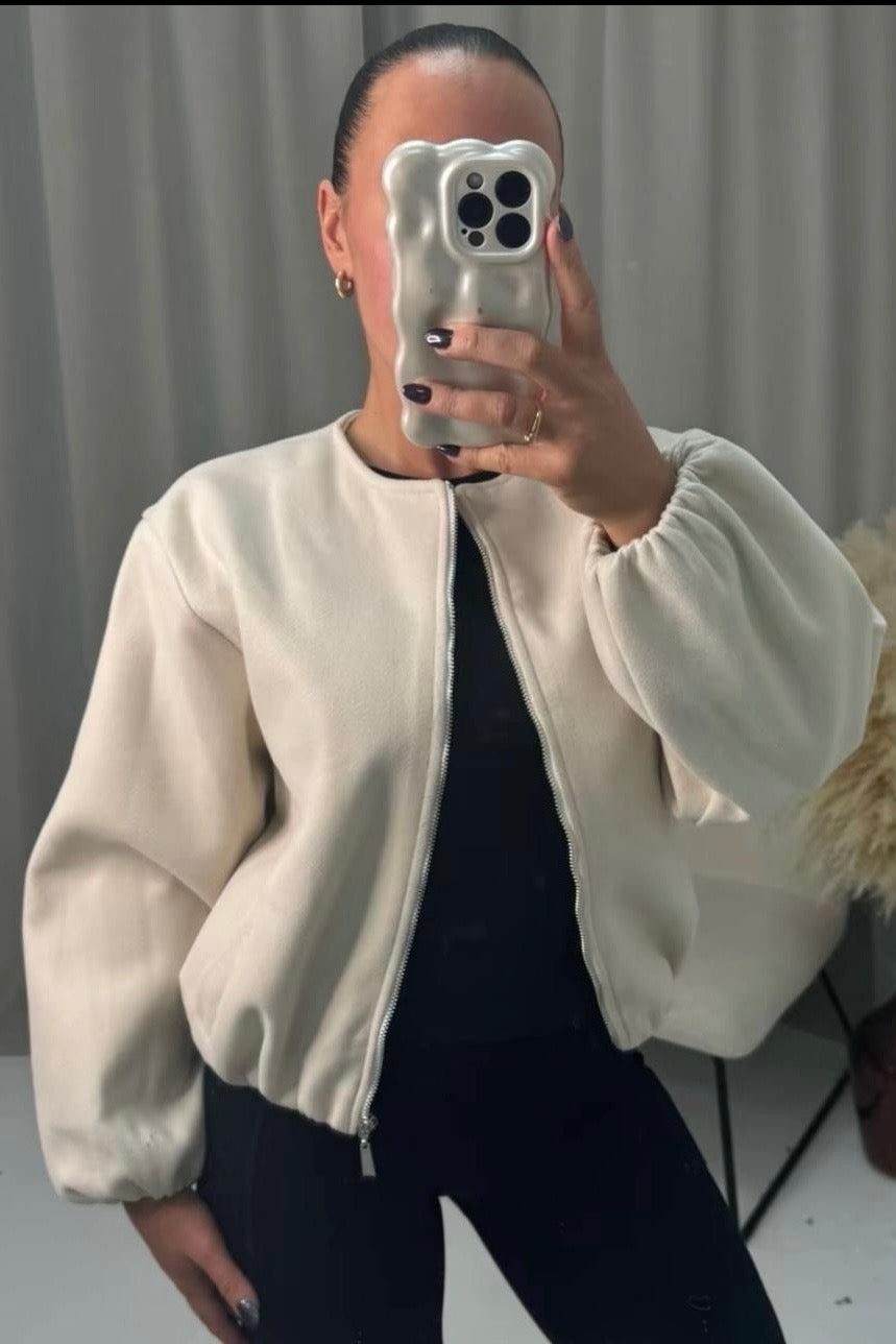 Classic Zip-Up Bomber Jacket