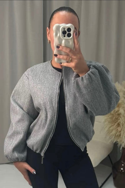 Classic Zip-Up Bomber Jacket