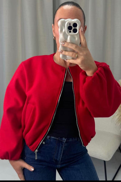 Classic Zip-Up Bomber Jacket