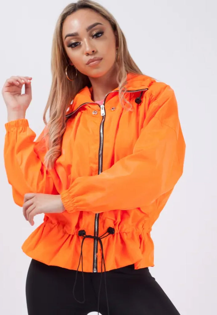 HIGH NECK WINDBREAKER FESTIVAL JACKET PINK Miss Guilty